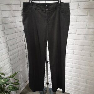 Mossimo Stretch Ladies Size 12 Charcoal Color Slight Flare Dress Pant